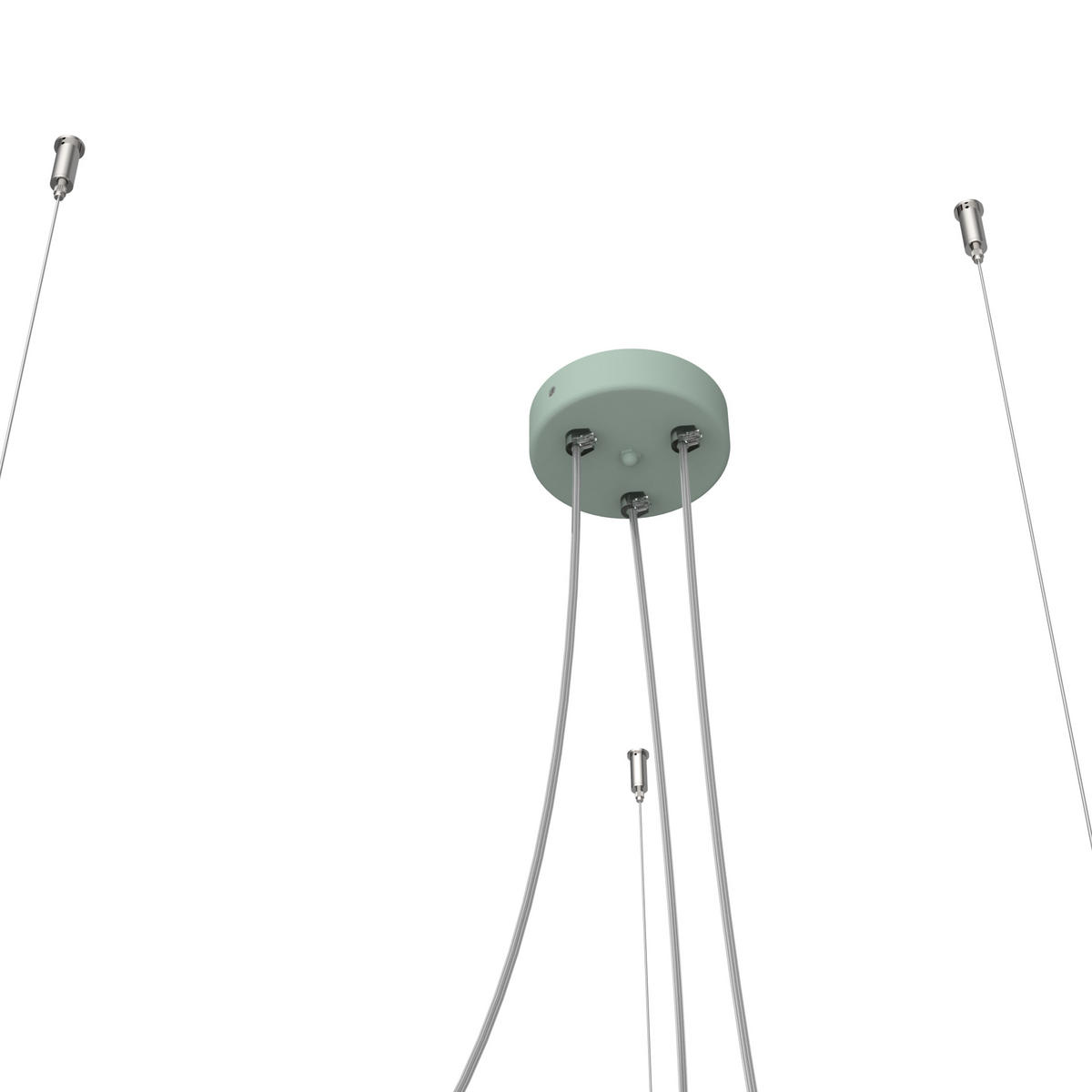 HÄNGELEUCHTE - Grün, Metall (40/40/9cm) - Lumicom