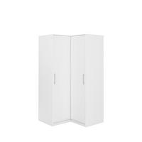 DREHTÜRENSCHRANK ELISE 108,5/200/57,5 cm 2-türig Weiß - Weiß, Holzwerkstoff (108.5/200/57.5cm) - MASSENO