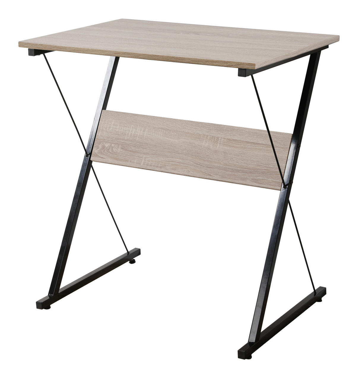 SCHREIBTISCH Rechteckig Braun 70 x 48 x 74 (cm) - Braun, Metall (48/70/74cm) - Nordlys