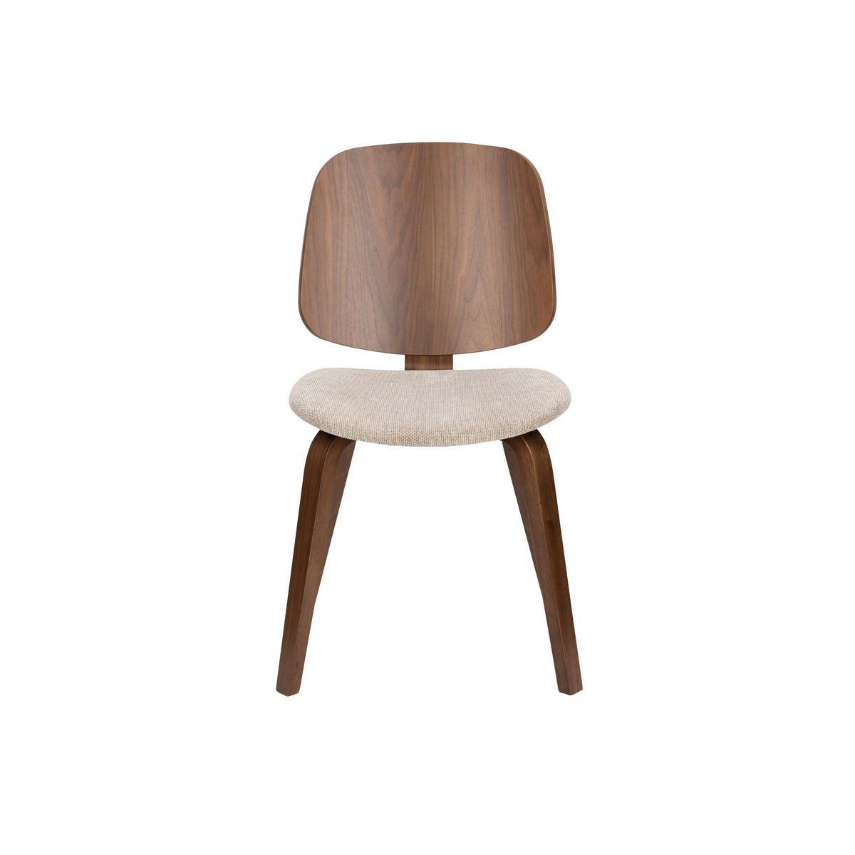 ESSZIMMERSTUHL Walden Walnuss/Beige - 2 er Set - Beige, Kunststoff (51/83/55cm) - Housecraft Living