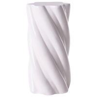 BEISTELLTISCH Weiß Rivalba - Weiß, Keramik/Kunststoff (25/25/51cm) - Beliani