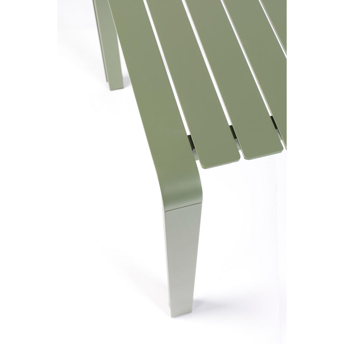 GARTENTISCH Vondel 214x97 cm Grün - Grün, Metall (214/96.7/75cm) - Zuiver