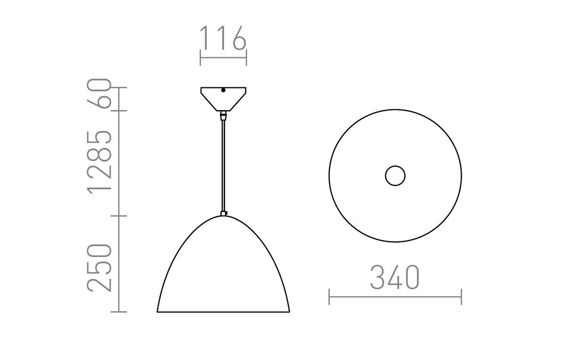 PENDELLEUCHTE MERYLYN 34 gebürstetes Aluminum/Goldlack 28 W - Goldfarben, Metall (30/30/120cm) - Rendl