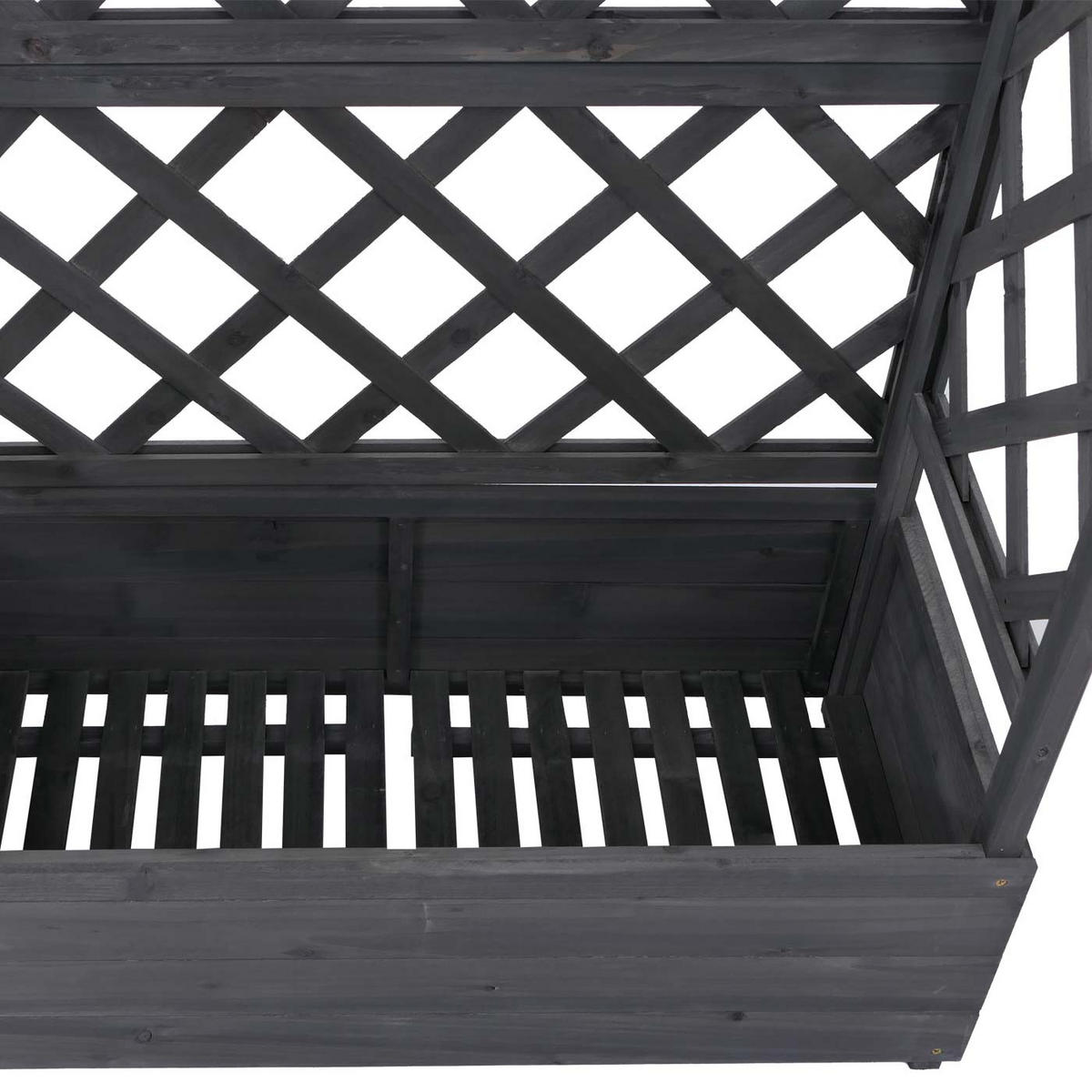 HOCHBEET Anthrazit - Anthrazit, Textil (110/138/44cm) - MCW