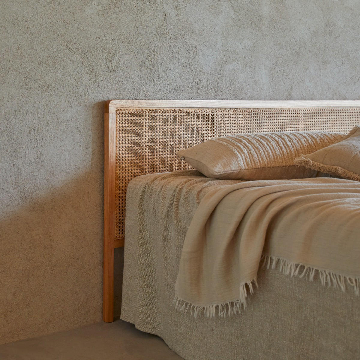 KOPFTEIL Adèle Natur aus Rattan - Naturfarben, Naturmaterialien (180/115/3cm) - Tikamoon