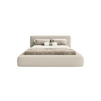 POLSTERBETT Fummo 200x200 cm, Beige - Beige, Textil (200/200cm) - Fedve