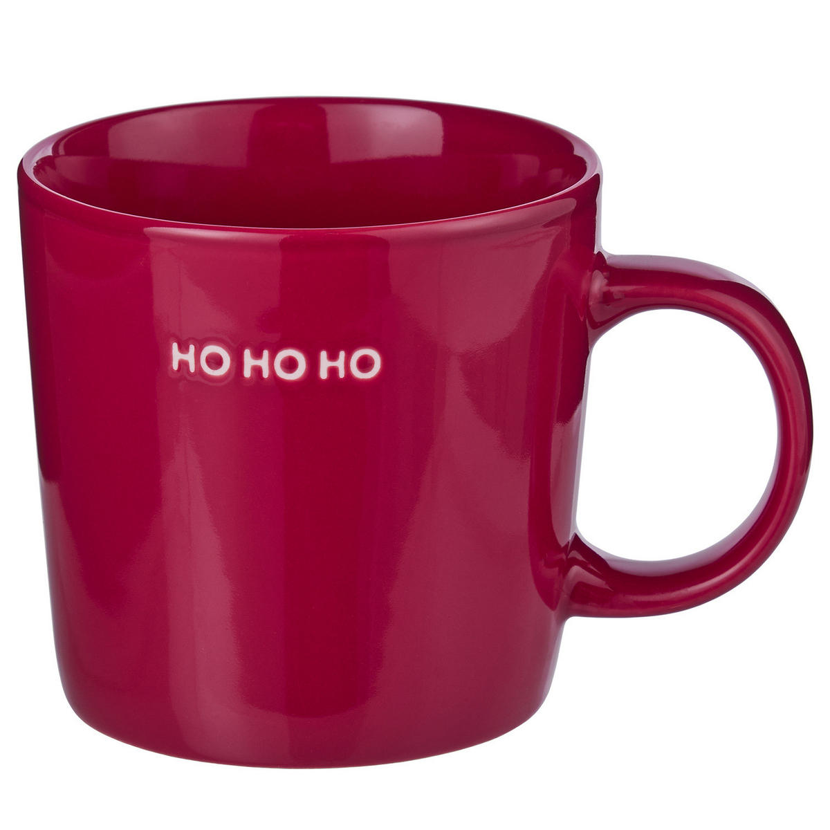 TASSEN 6er-Set Good Vibes Hohoho 400 ml - Rot, Keramik (0.4L) - Butlers