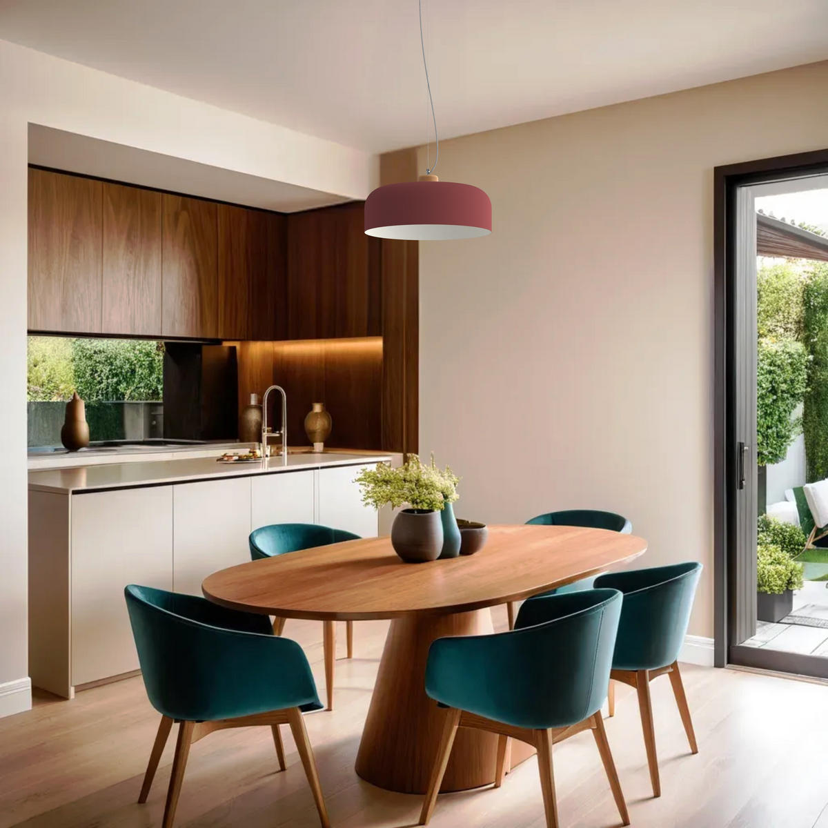 HÄNGELEUCHTE - Samtahornfarben, Metall (50/50/17cm) - Lumicom