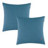 ZIERKISSENHÜLLE DEKOKISSENHÜLLE FUN STRIPE 2er Set - Blau, Textil (38/38cm) - Esprit