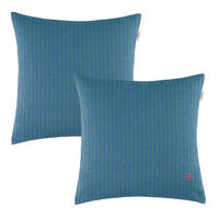 ZIERKISSENHÜLLE DEKOKISSENHÜLLE FUN STRIPE 2er Set - Blau, Textil (38/38cm) - Esprit