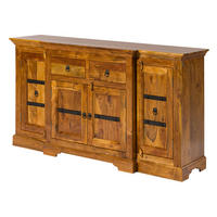 SIDEBOARD Akazie 160x45x85 honig lackiert OXFORD #0902 - Braun, Holz (160/85/45cm) - Massivmoebel24