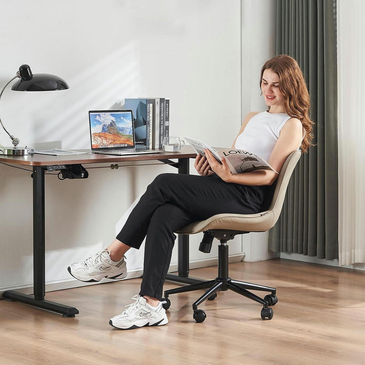 BÜROSTUHL Ergonomisch Khaki - Olivgrün, Kunststoff (60/78.5/42.4cm)