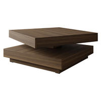 COUCHTISCH Nenani - Nussbaumfarben, Holzwerkstoff (70/70/34cm) - MIRJAN24