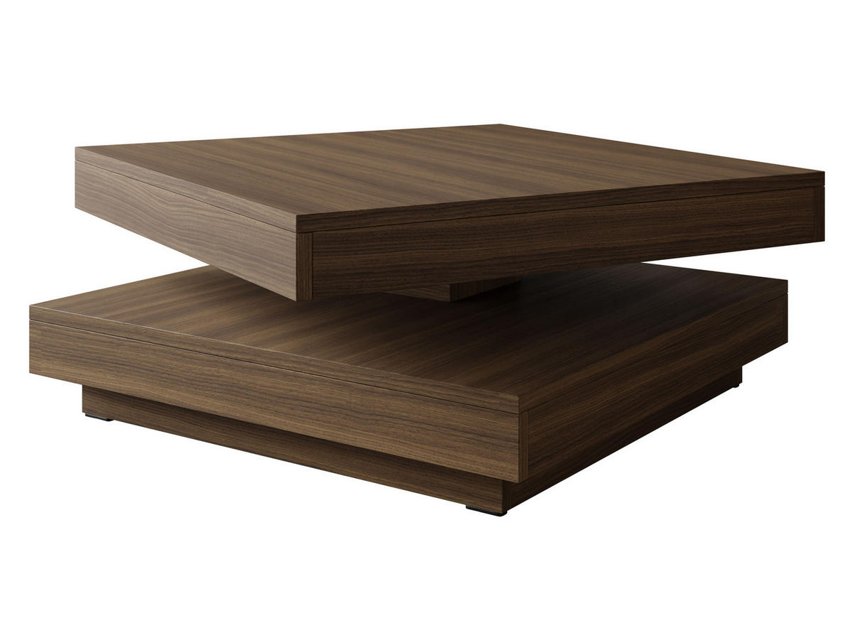 COUCHTISCH Nenani - Nussbaumfarben, Holzwerkstoff (70/70/34cm) - MIRJAN24