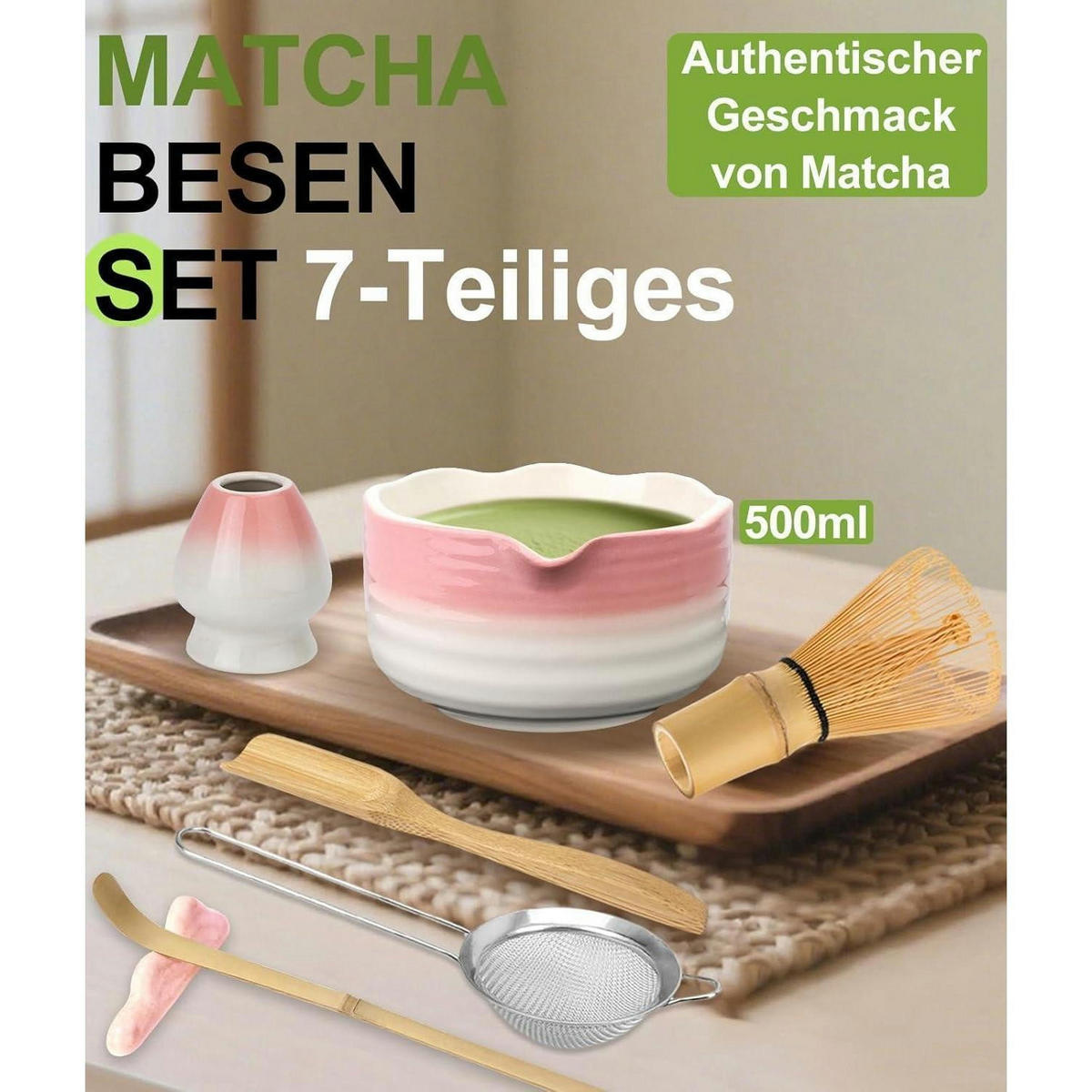 MATCHA Set 7-teilig Rosa - Rosa, Keramik (15/10/20cm)