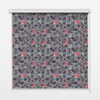 VNÚTORNÁ roleta - okenná roleta - roleta - 90x140 cm - Vzor - modrá, plast (90/140/0.5cm) - TULUP