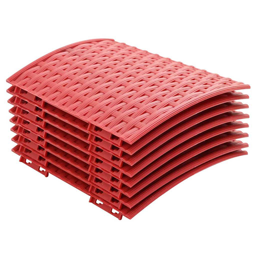 WEIHNACHTSBAUMROCK Haltbar 65/65/24 cm Rot Kunststoff - Rot, Kunststoff (65/24/65cm) - vidaXL