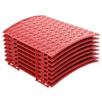 WEIHNACHTSBAUMROCK Haltbar 65/65/24 cm Rot Kunststoff - Rot, Kunststoff (65/24/65cm) - vidaXL