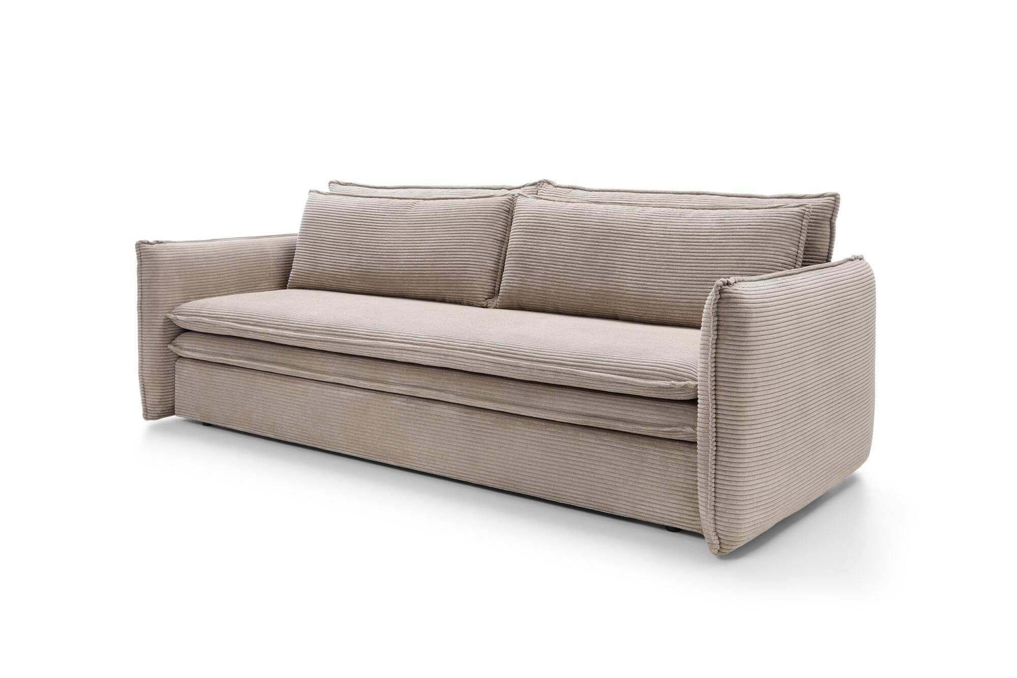 SOFA TILIA Beige 230x103x82 cm - Beige, Textil (230/82/103cm) - FURNLUX