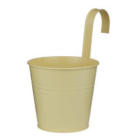 HÄNGEKASTEN Zinc Ø16cm - Gelb, Metall (15cm) - Butlers