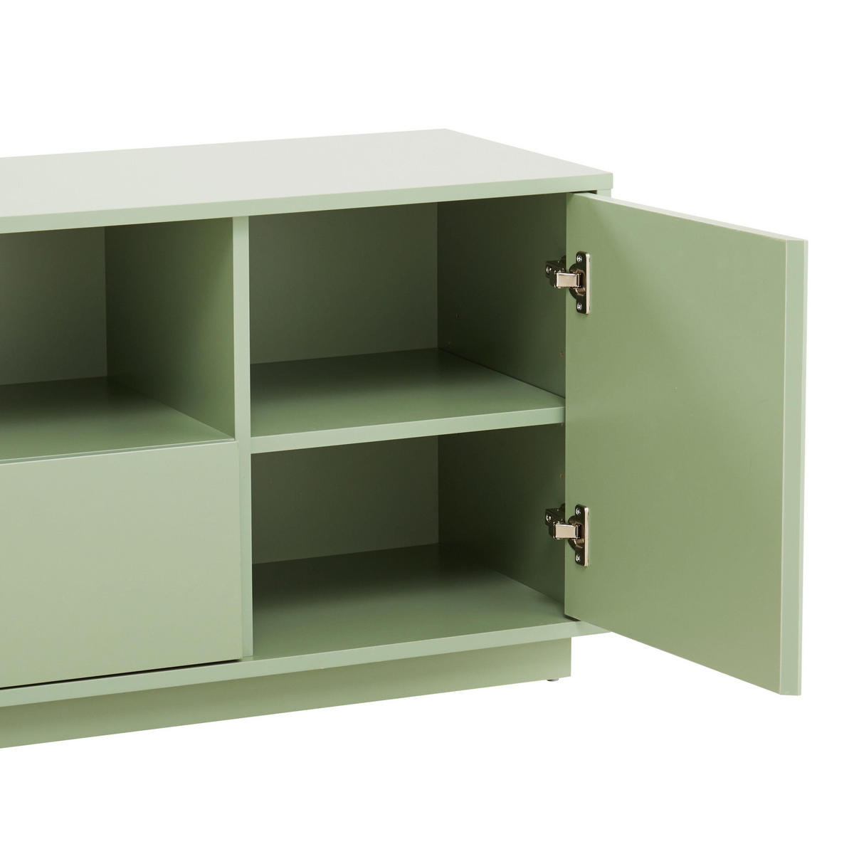 TV-SCHRANK 140 cm, Grün - Grün, Holz (40/52/140cm) - Oviala