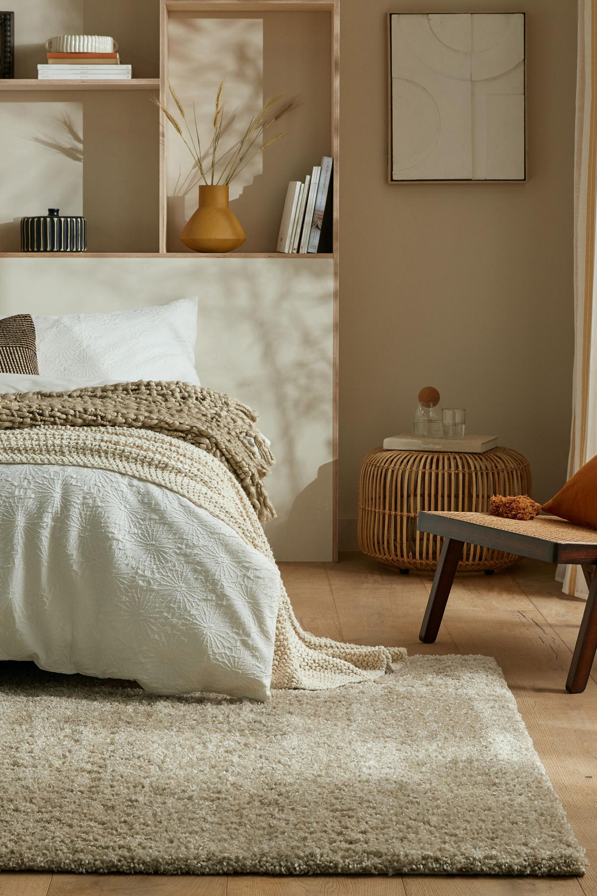 TEPPICH Hochflor Shaggy-Design, teddyweich LYNE, Beige 200x290 cm - Beige, Textil (200/290cm) - KADIMA DESIGN
