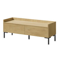 TV-LOWBOARD Liam 120 Cremona-Eiche (stehend) - Eichefarben/Schwarz, Holzwerkstoff/Metall (120/45/41cm) - mzm24