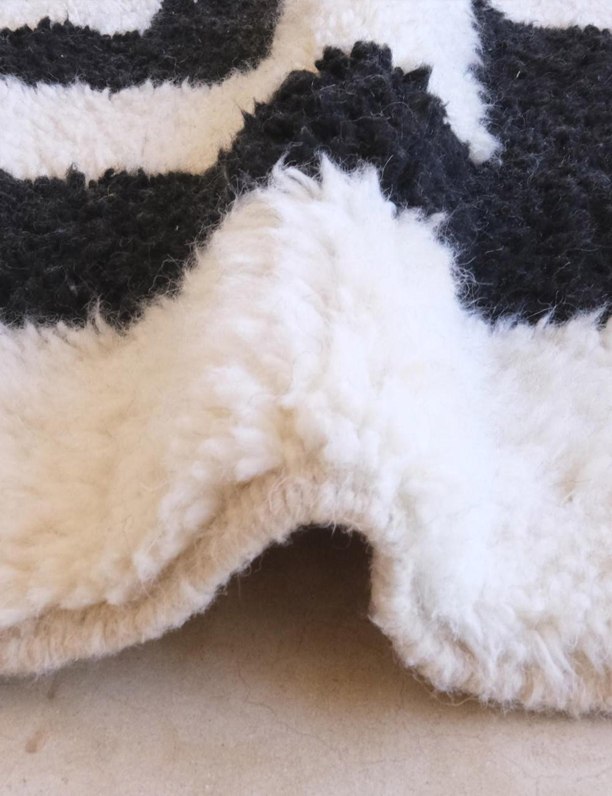 BERBERTEPPICH mit Labyrinthmuster 242x 347 cm - Schwarz, Naturmaterialien (242/347cm) - AFK Living