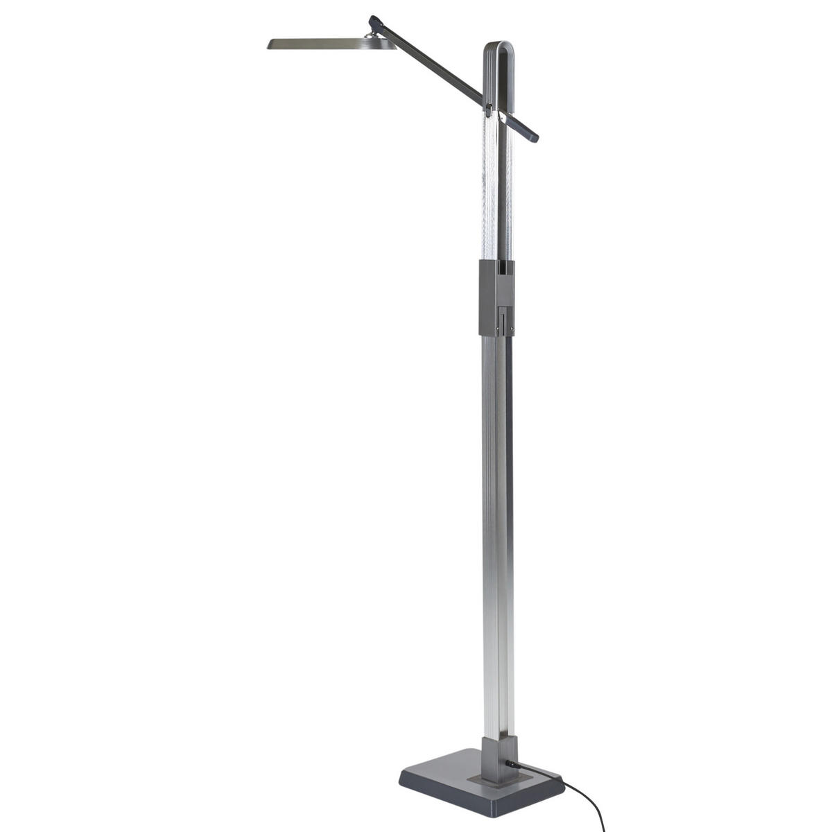 STEHLAMPE Aquarius 19/66/144 cm - Silberfarben, Kunststoff (19/66/144cm) - Beliani