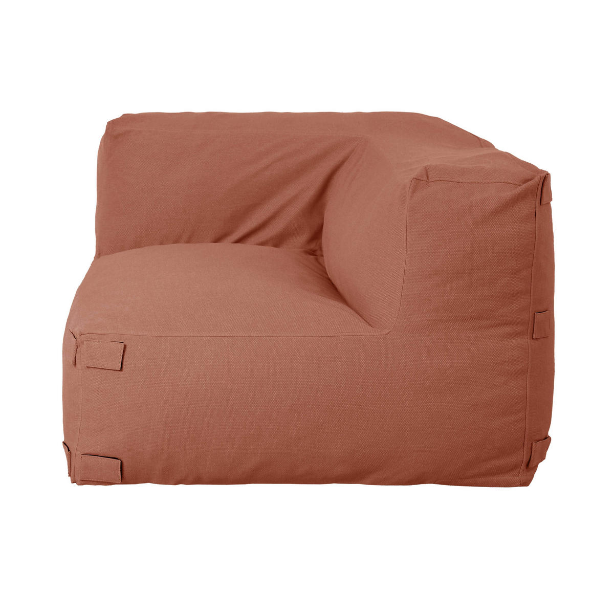 ECKSESSEL, Terrakotta - Braun, Textil (85/65/85cm) - Oviala