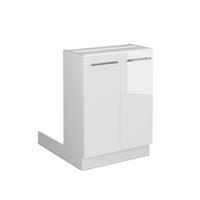 KÜCHENINSEL Fame-Line Weiß Hochglanz 60 cm ohne AP - Weiß Hochglanz/Weiß, Holzwerkstoff (60/82/30cm) - Vicco