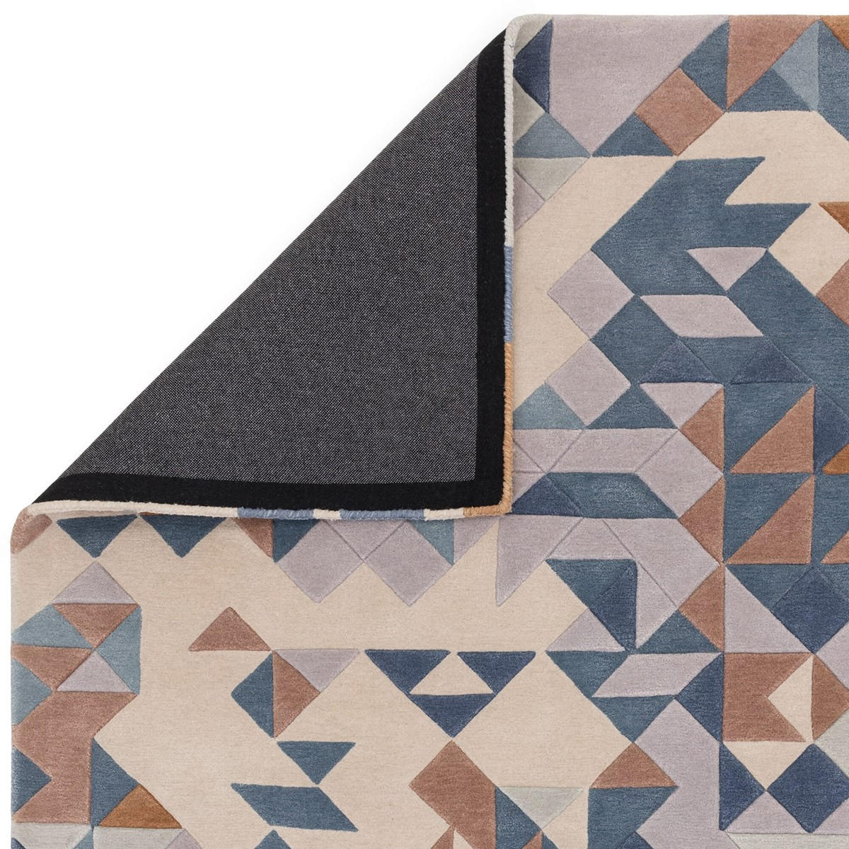 TEPPICH Moderner, handgetufteter für Wohn- und Schlafzimmer MYSTERIA Blau 160 x 230 cm - Blau, Naturmaterialien (160/230cm) - Novatrend