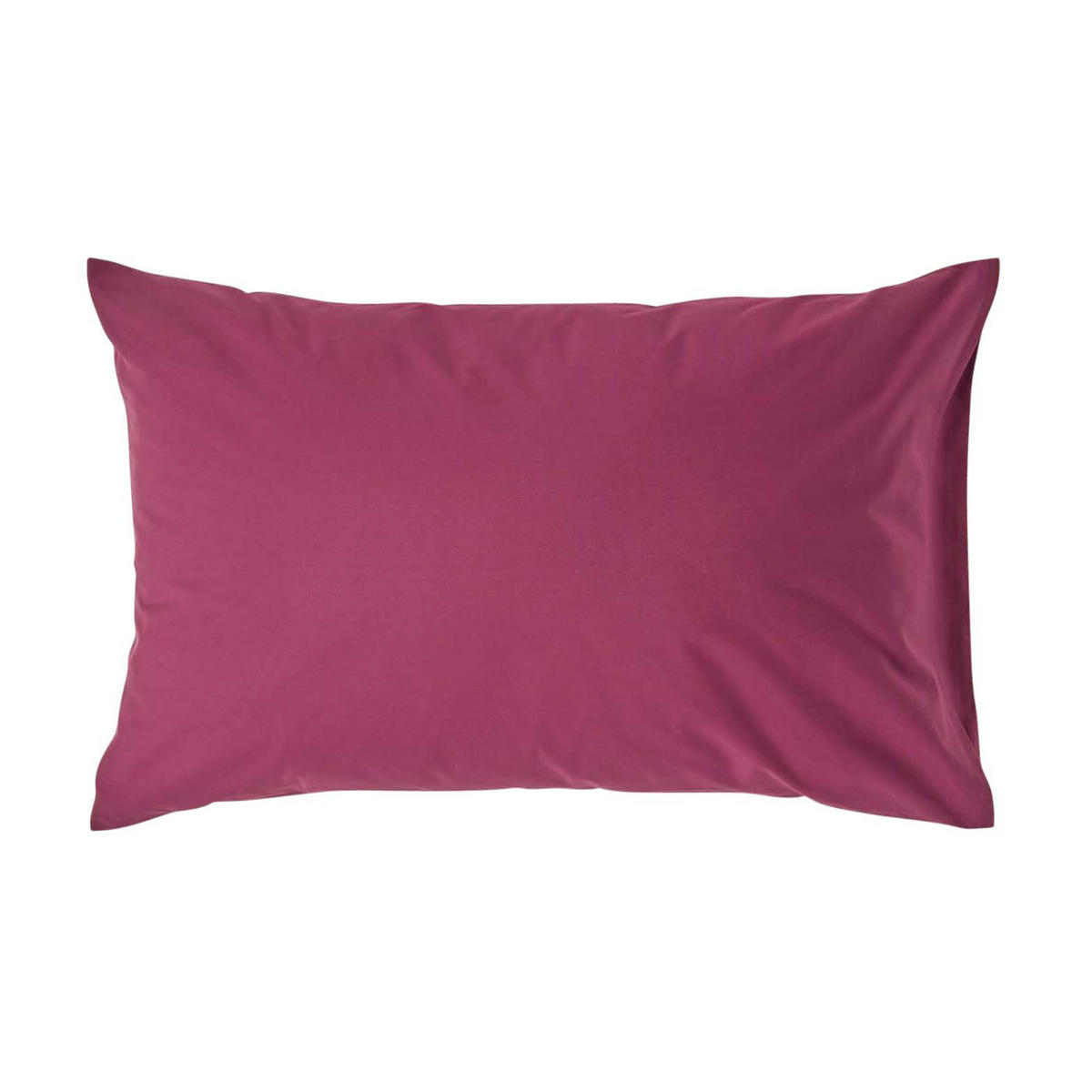 KISSENBEZUG Perkal, Ägyptische Baumwolle, Fadendichte 200 - Beere, Textil (48/74cm) - Homescapes