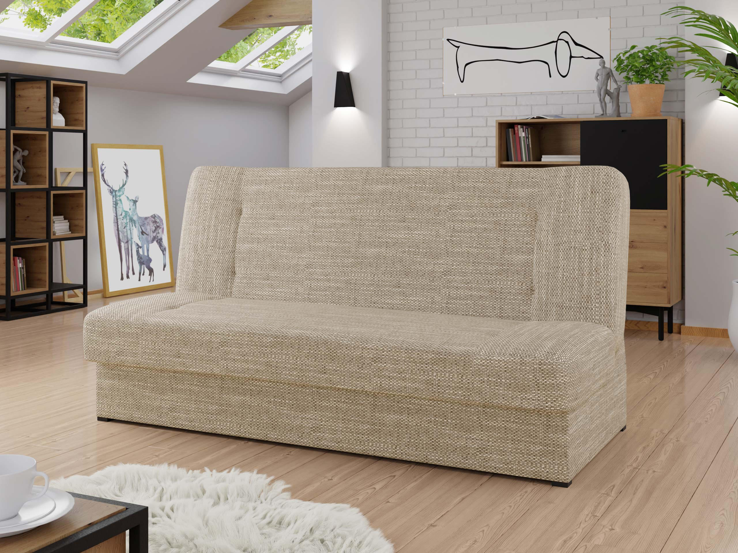 SCHLAFSOFA Zelka - Beige, Holz/Kunststoff (192/93/85cm) - MIRJAN24