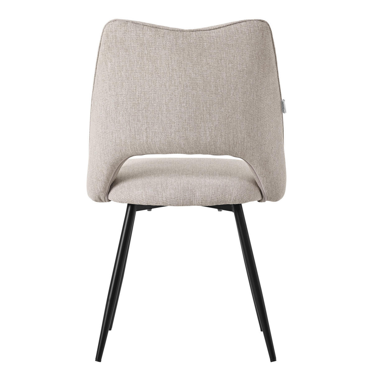 ESSZIMMERSTUHL Beige 2er Set - Beige, Metall (57/89/53cm) - ML-DESIGN