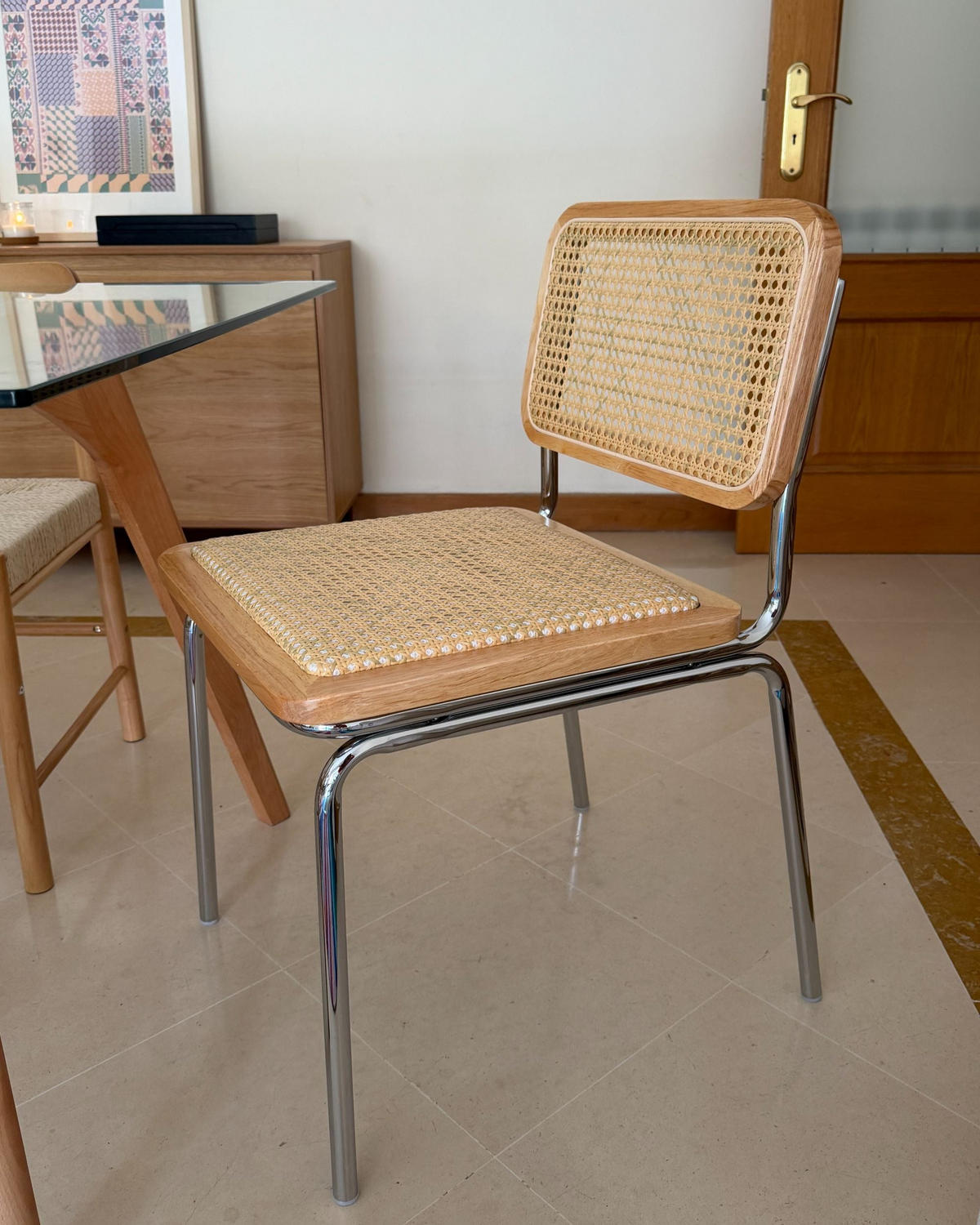 JÍDELNÍ ŽIDLE sada 2 ks Polyratan Světle hnědá Corvallis - světle hnědá, plast (48/83/58cm) - Beliani