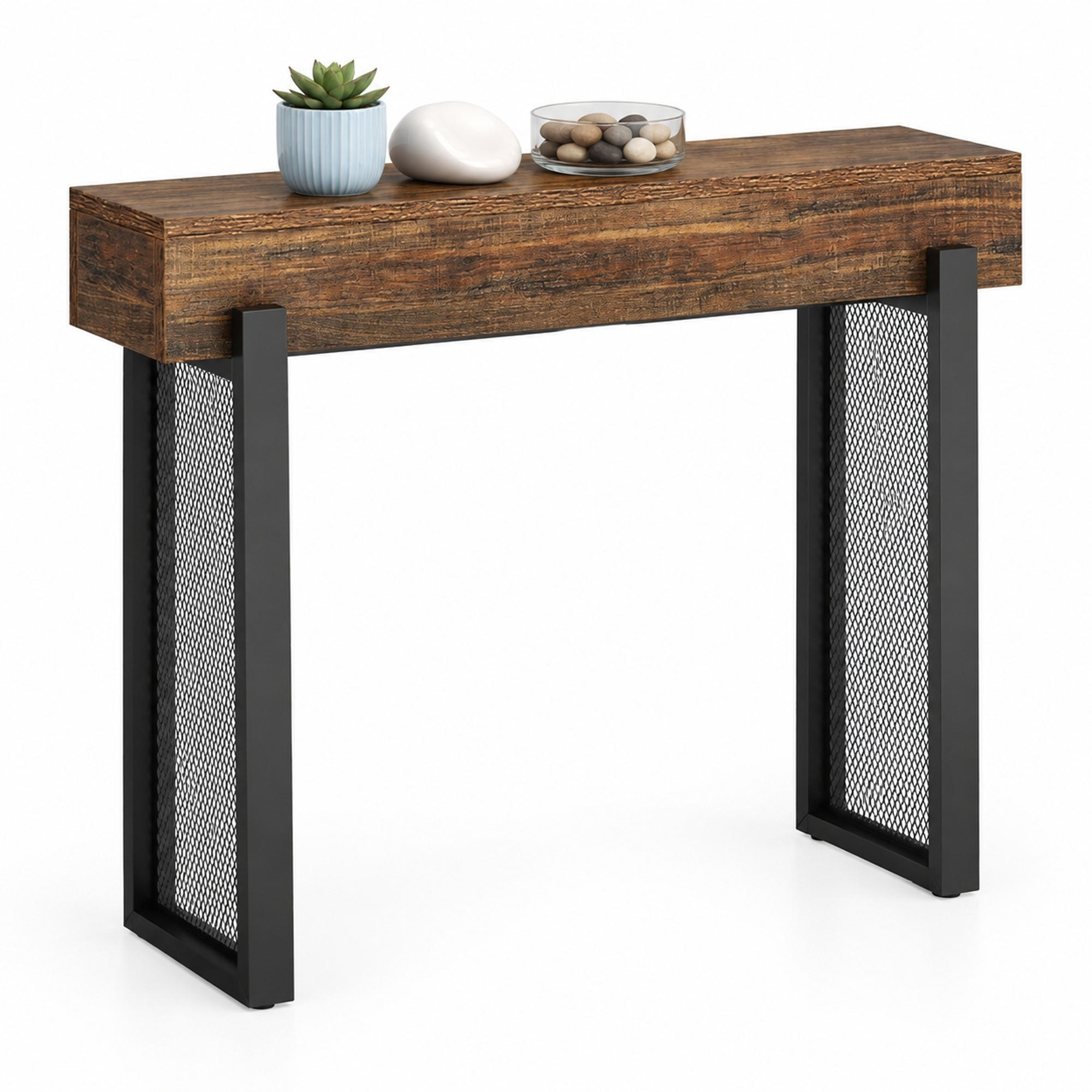 Meubliv Konsolentisch Schwarz 30x80x105 cm