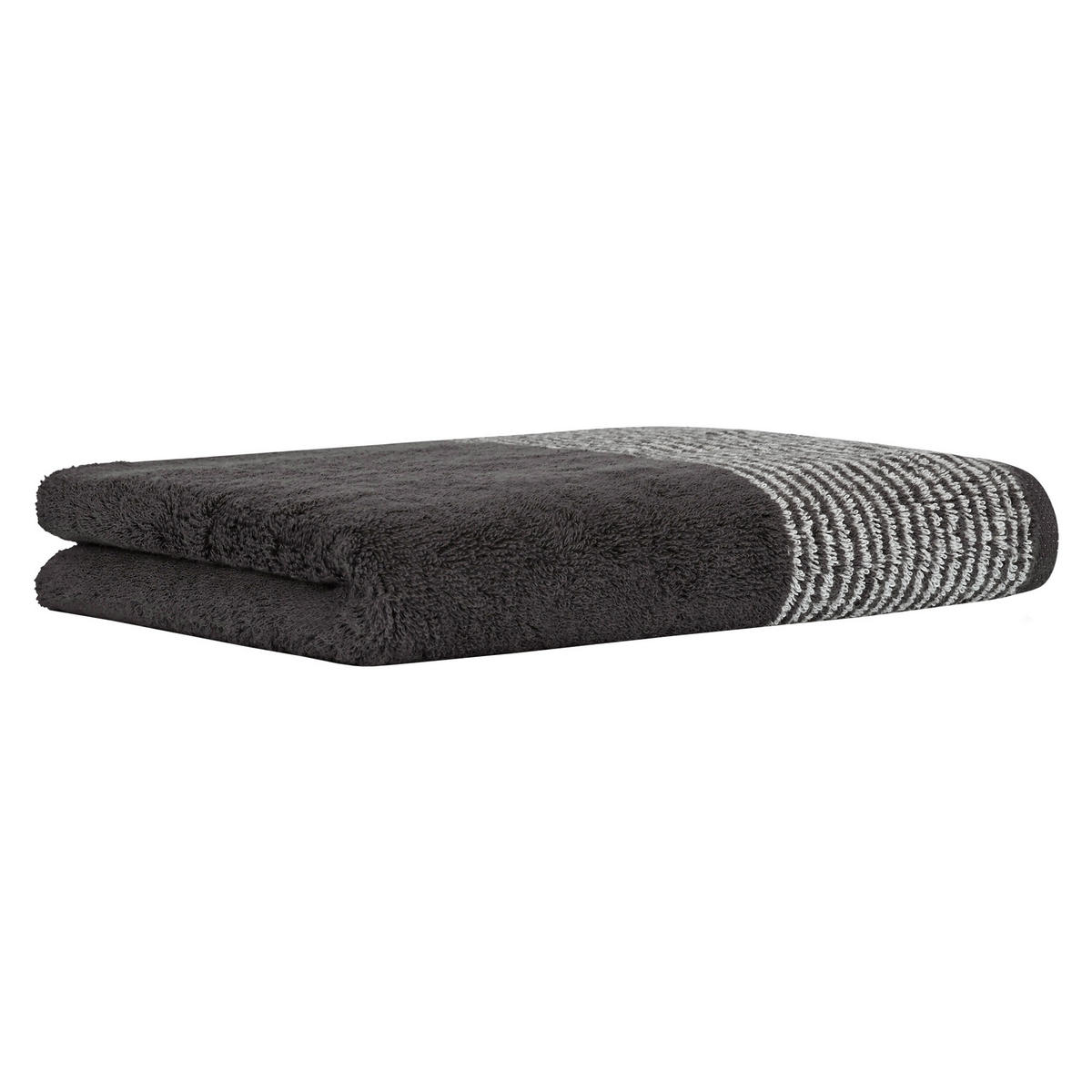 HANDTUCH Frottee in Grau 50 x 100 cm - Anthrazit, Naturmaterialien (100/50cm) - Cawoe