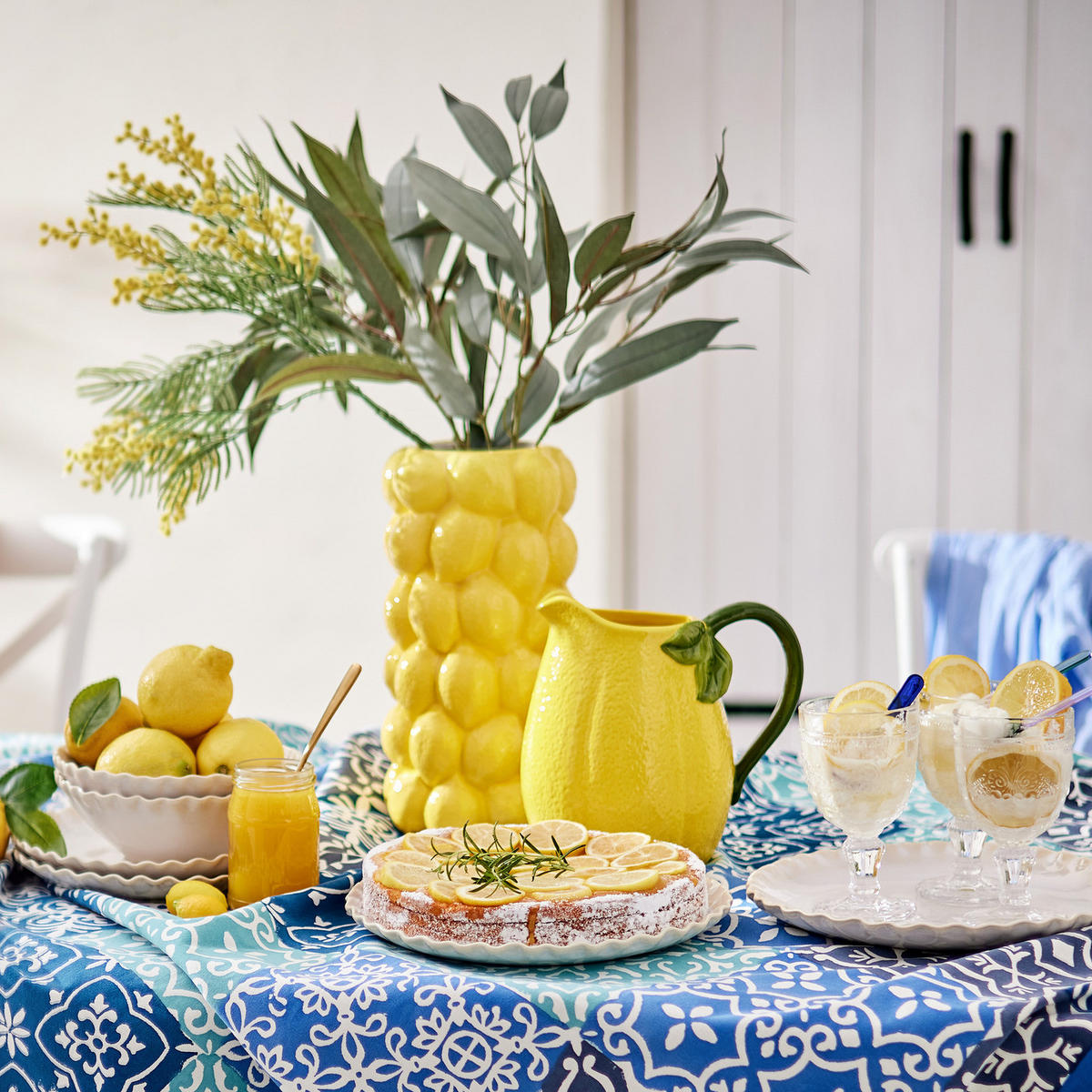 VASE Lemon - Gelb, Stein (31cm) - Butlers