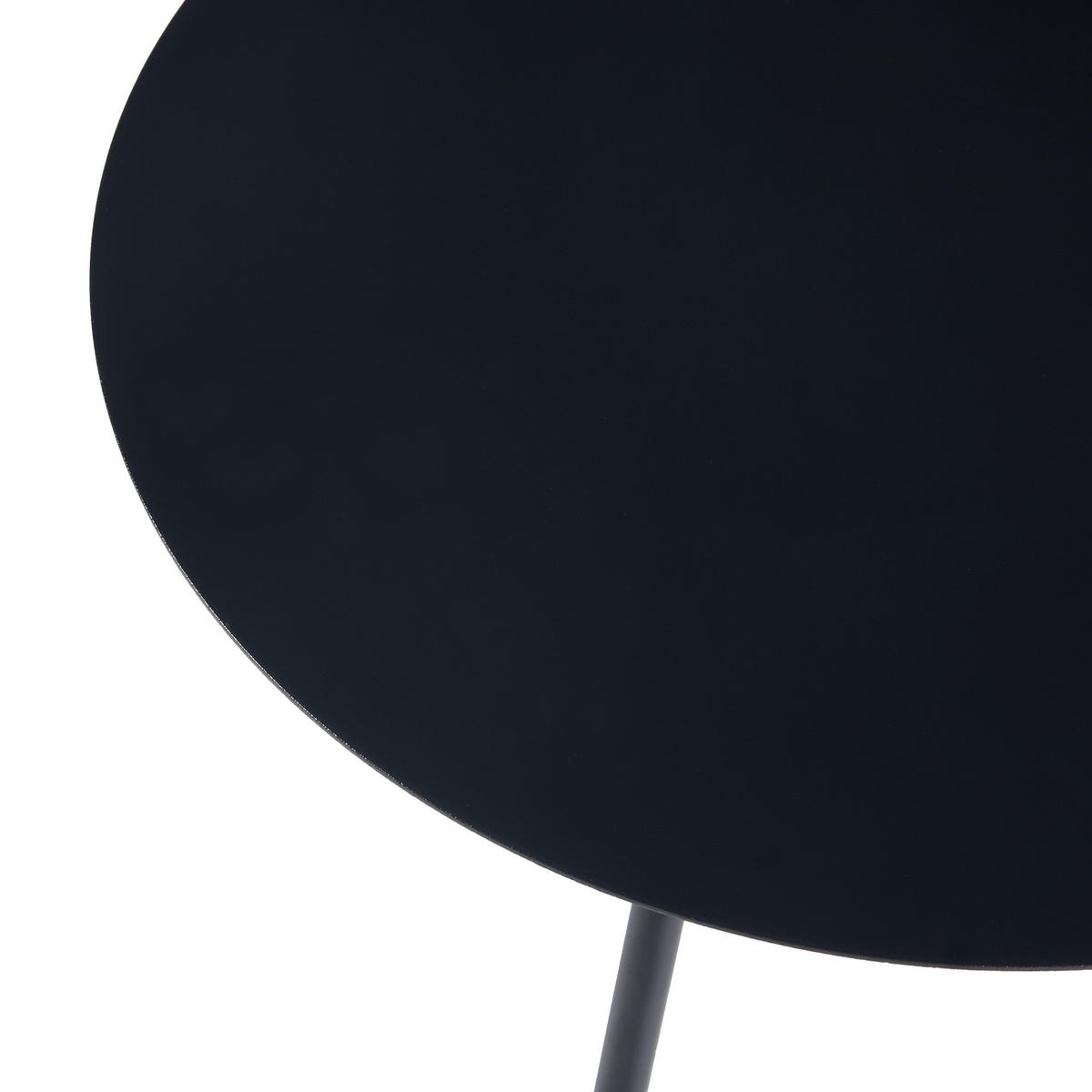 BEISTELLTISCH-SET 2 TLG. Sula - Schwarz, Metall (50/50/53cm) - [en.casa]