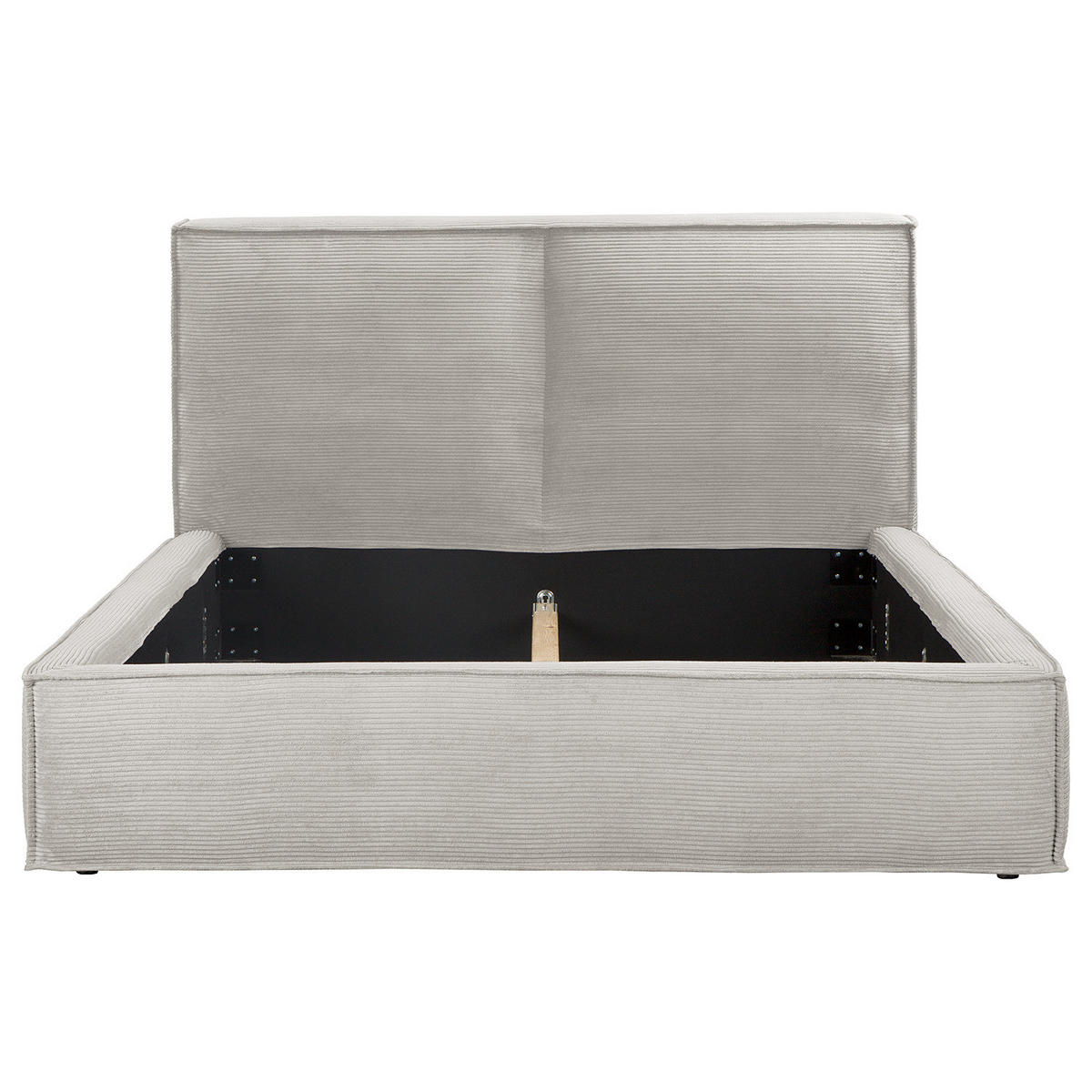 POLSTERBETT - Hellgrau, Textil (220/200cm) - home24