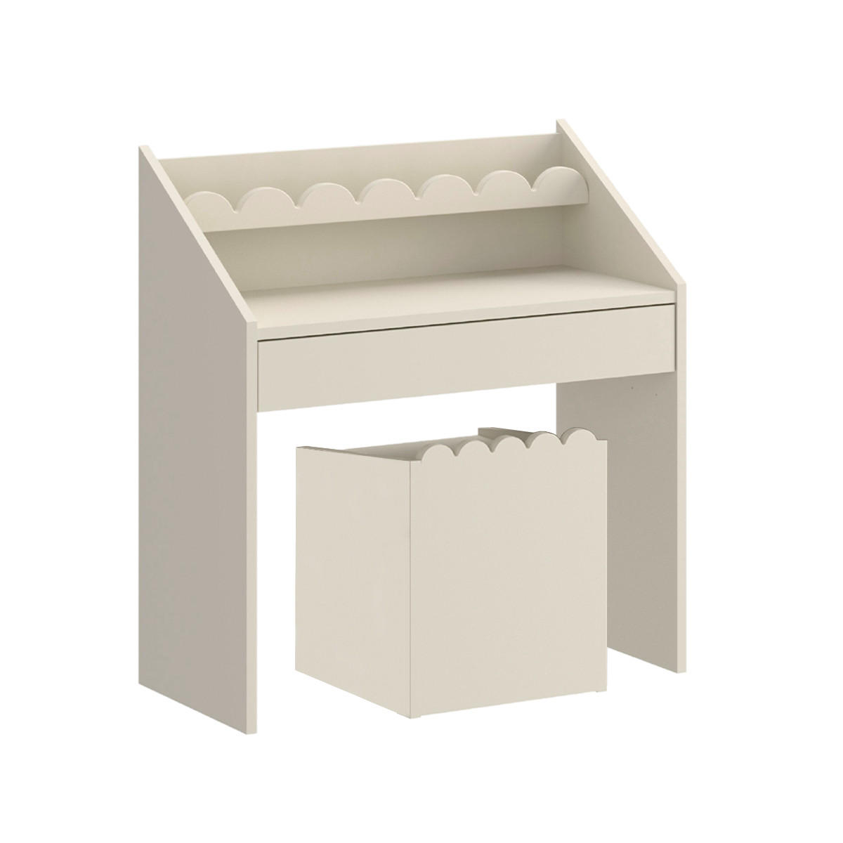 PSACÍ STŮL Book Nook Béžová - béžová, kompozitní dřevo (71/76/33cm) - Petits-meubles