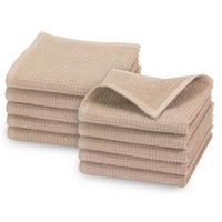 SEIFTÜCHER, 10er-Set, 30x30 cm, 100% Baumwolle, Braun - Cappuccino, Textil (30/30cm) - Zollner