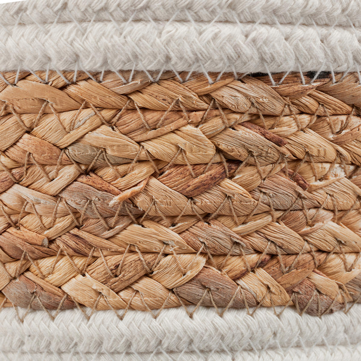 AUFBEWAHRUNGSKORB - Creme, Textil (18/18/20cm) - Relaxdays