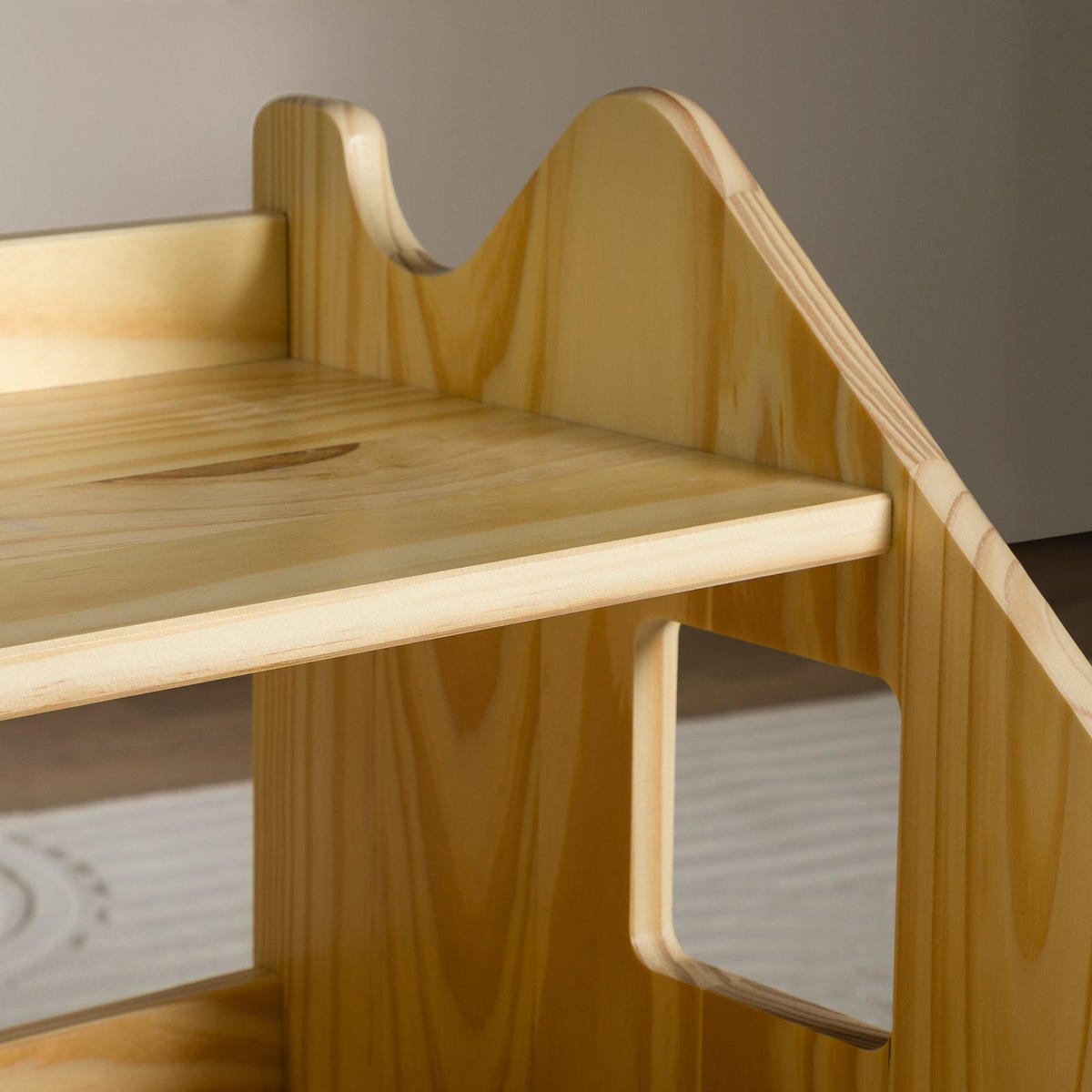 KINDERREGAL YASMIN - Naturfarben, Holz (65/60/40cm) - IDIMEX