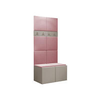 GARDEROBEN-SET Orion IV - Kaschmir/Rosa, Holzwerkstoff/Kunststoff (84/186/46cm) - MIRJAN24