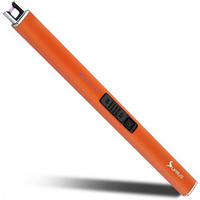 ELEKTRISCHES Feuerzeug mit USB-Aufladung Orange - Orange, Kunststoff (4.1/1.7/19.1cm)