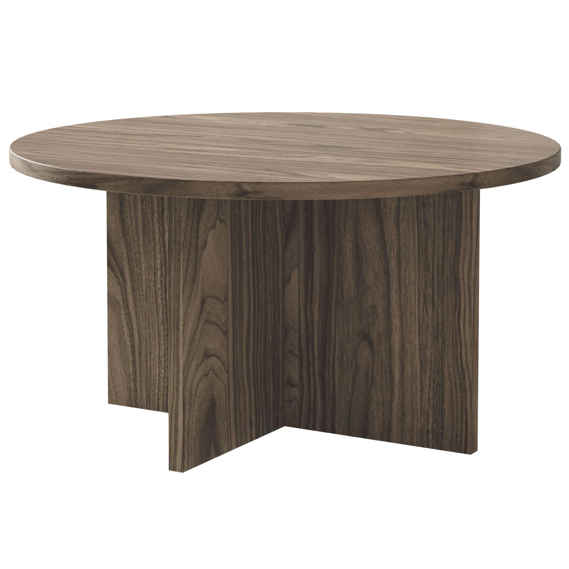 COUCHTISCH Ovo Holzoptik Nussbaum Wisconsin 76x76 cm - Nussbaumfarben, Holzwerkstoff (76/76/40cm) - Selsey