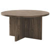 COUCHTISCH Ovo Holzoptik Nussbaum Wisconsin 76x76 cm - Nussbaumfarben, Holzwerkstoff (76/76/40cm) - Selsey