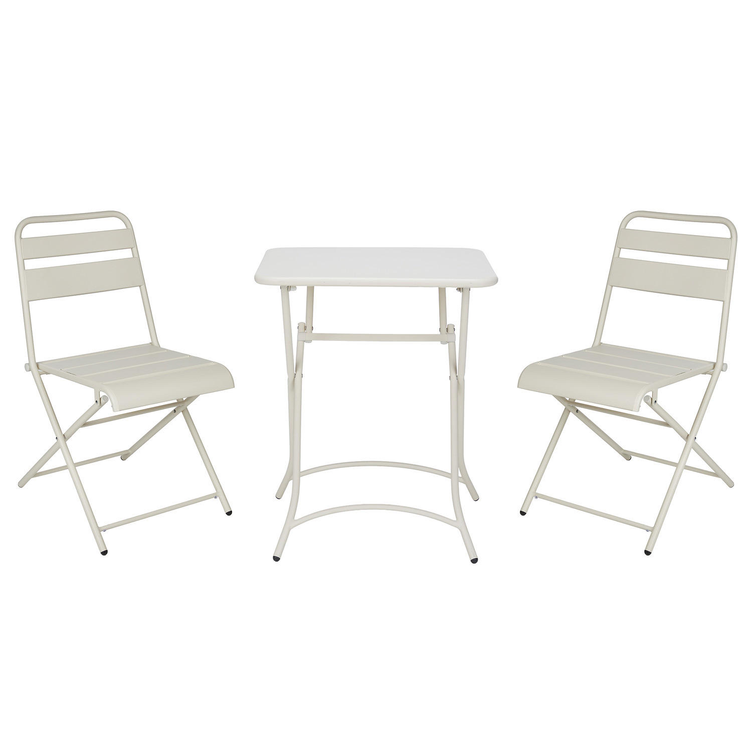 GARTENMÖBEL-SET (3-teilig) Urban One - Beige, Metall - BUTLERS